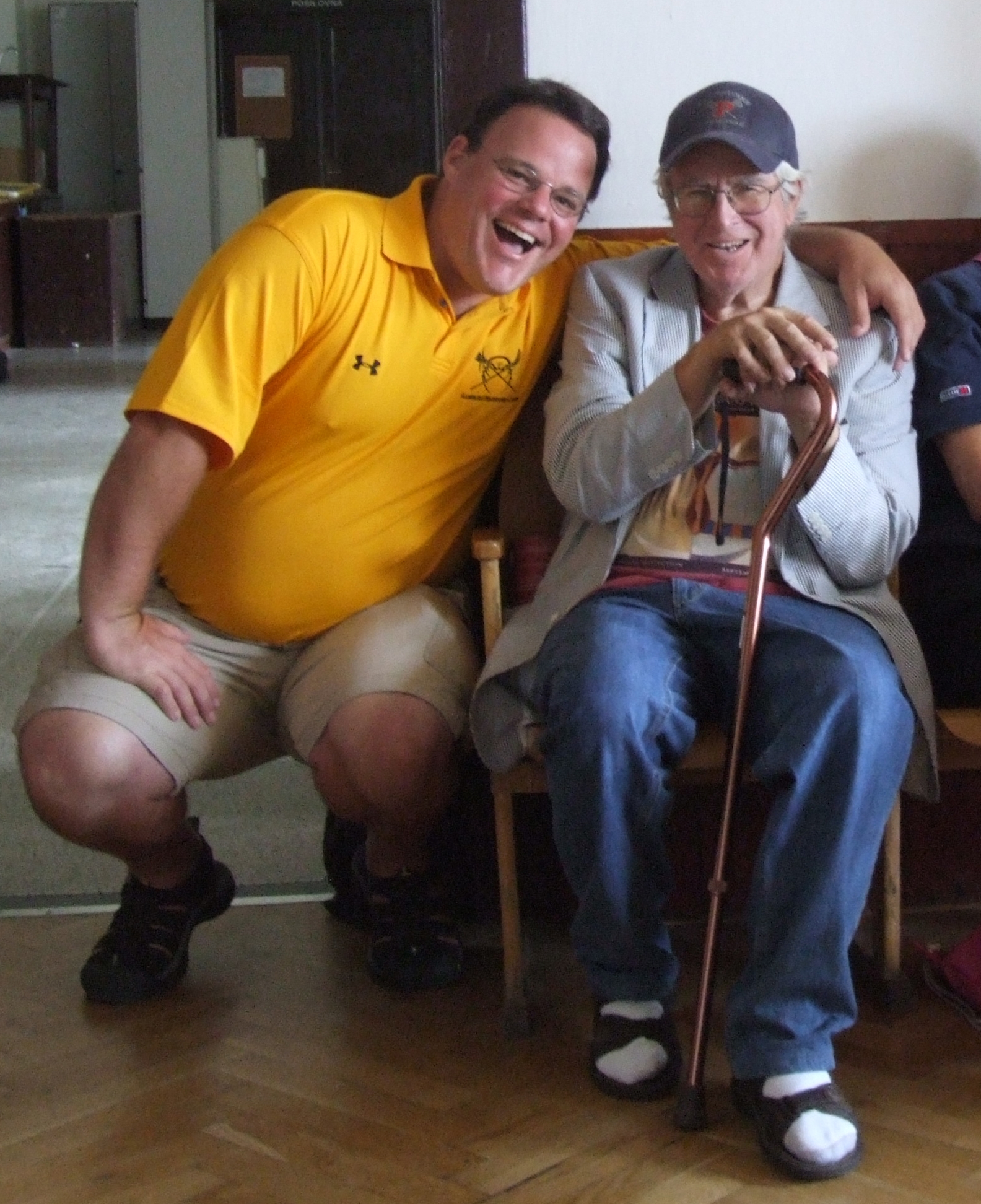 Ken Galluccio with Thomas Vennum, the author of American Indian Lacrosse: Little Brother of War